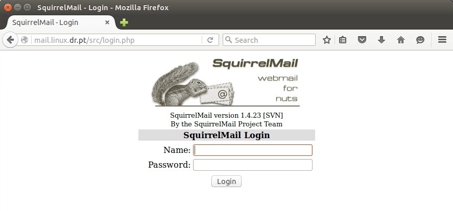 squirrelmail test